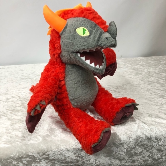 Build A Bear Great Wolf Lodge MagiQuest Charlock Red Dragon stuffed animal - Picture 1 of 14